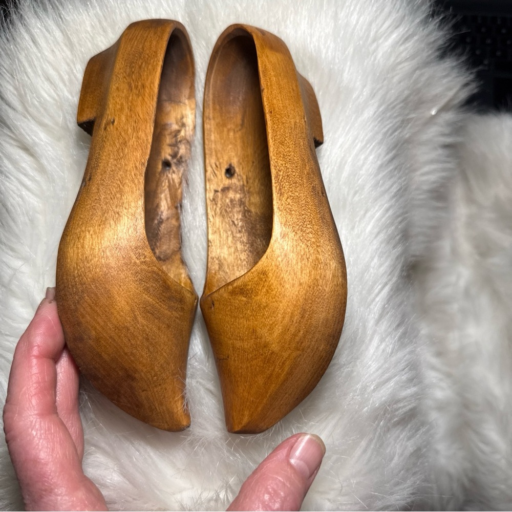 Vintage Dutch Clogs Klompen Childs hand carved Wood memorabilia decor‎ Denmark